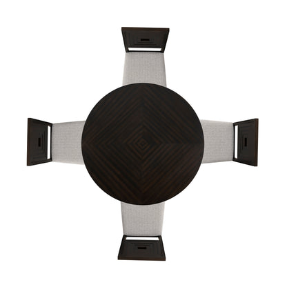 Ensemble de salle à manger noir Ingram 5 pièces