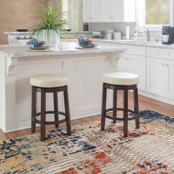 Tabouret Maya en similicuir