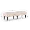 Banc en lin Isabelle 62 po
