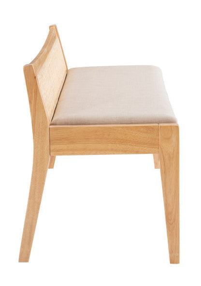 Banc à dossier en rotin Beaux