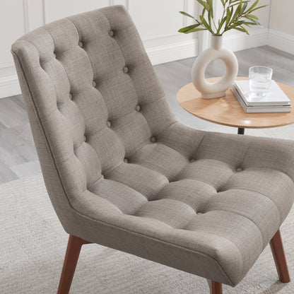 Fauteuil capitonné Ventura Dolphin gris