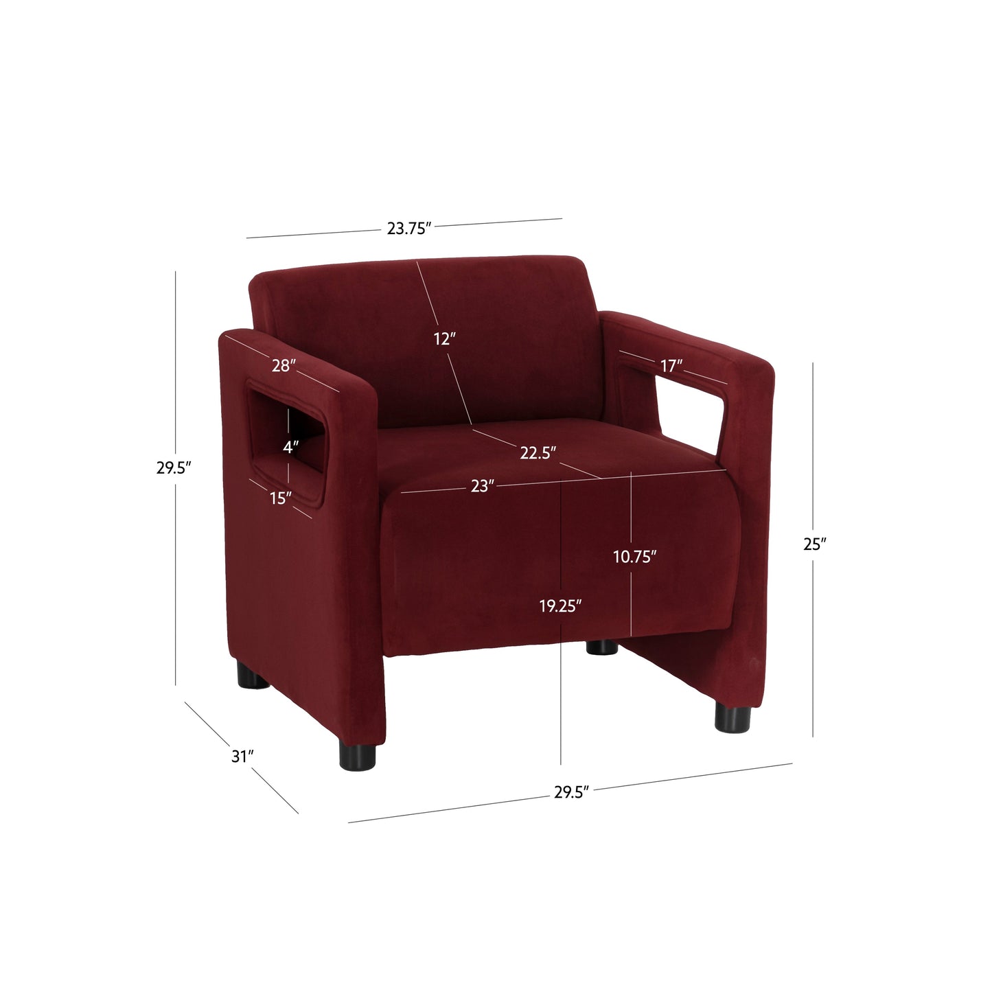 Fauteuil d'appoint Liam