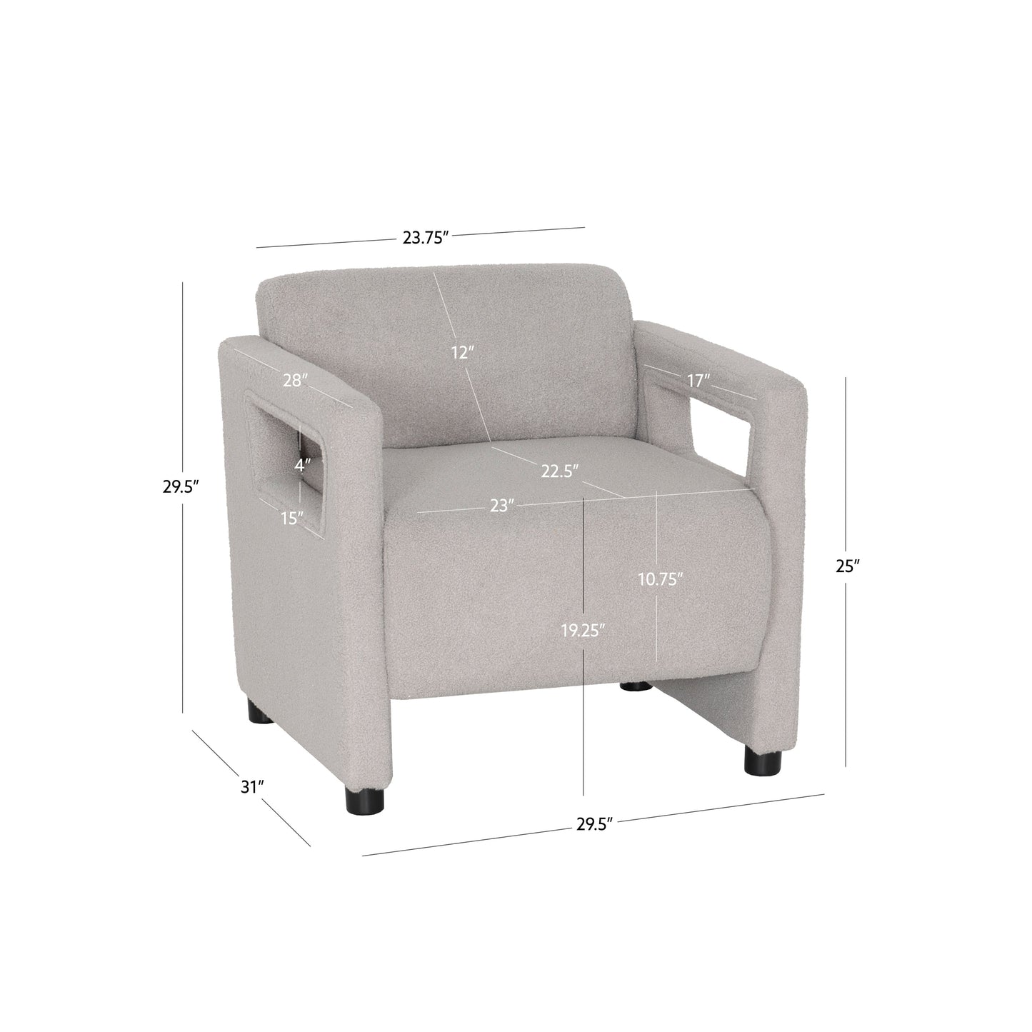Fauteuil d'appoint Liam