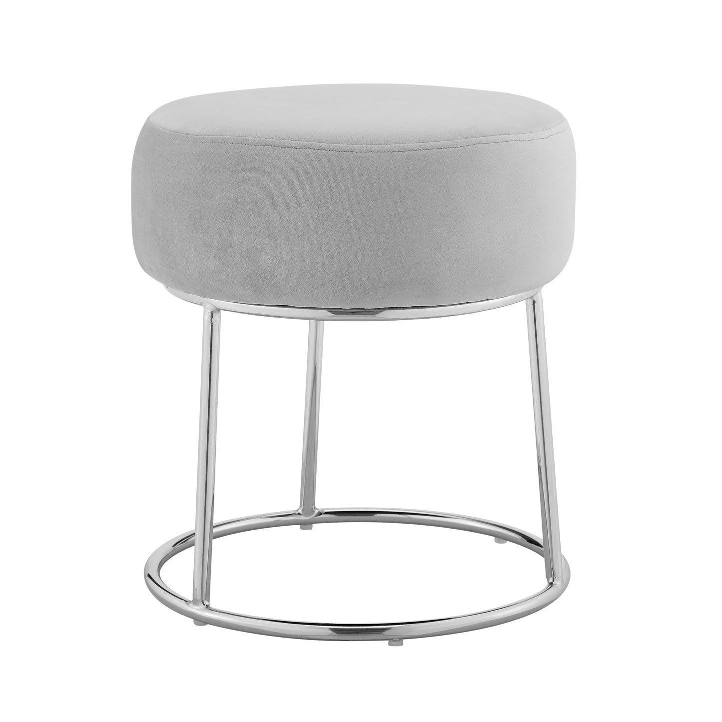 Tabouret de coiffeuse gris Bardot