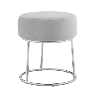 Tabouret de coiffeuse gris Bardot