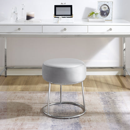 Tabouret de coiffeuse gris Bardot