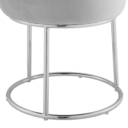 Tabouret de coiffeuse gris Bardot