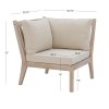 Fauteuil d'angle Svana beige ou marine