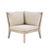 Fauteuil d'angle Svana beige ou marine