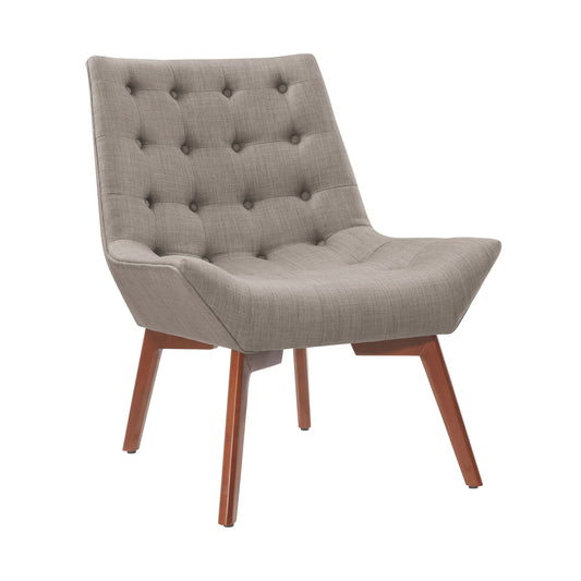 Fauteuil capitonné Ventura Dolphin gris