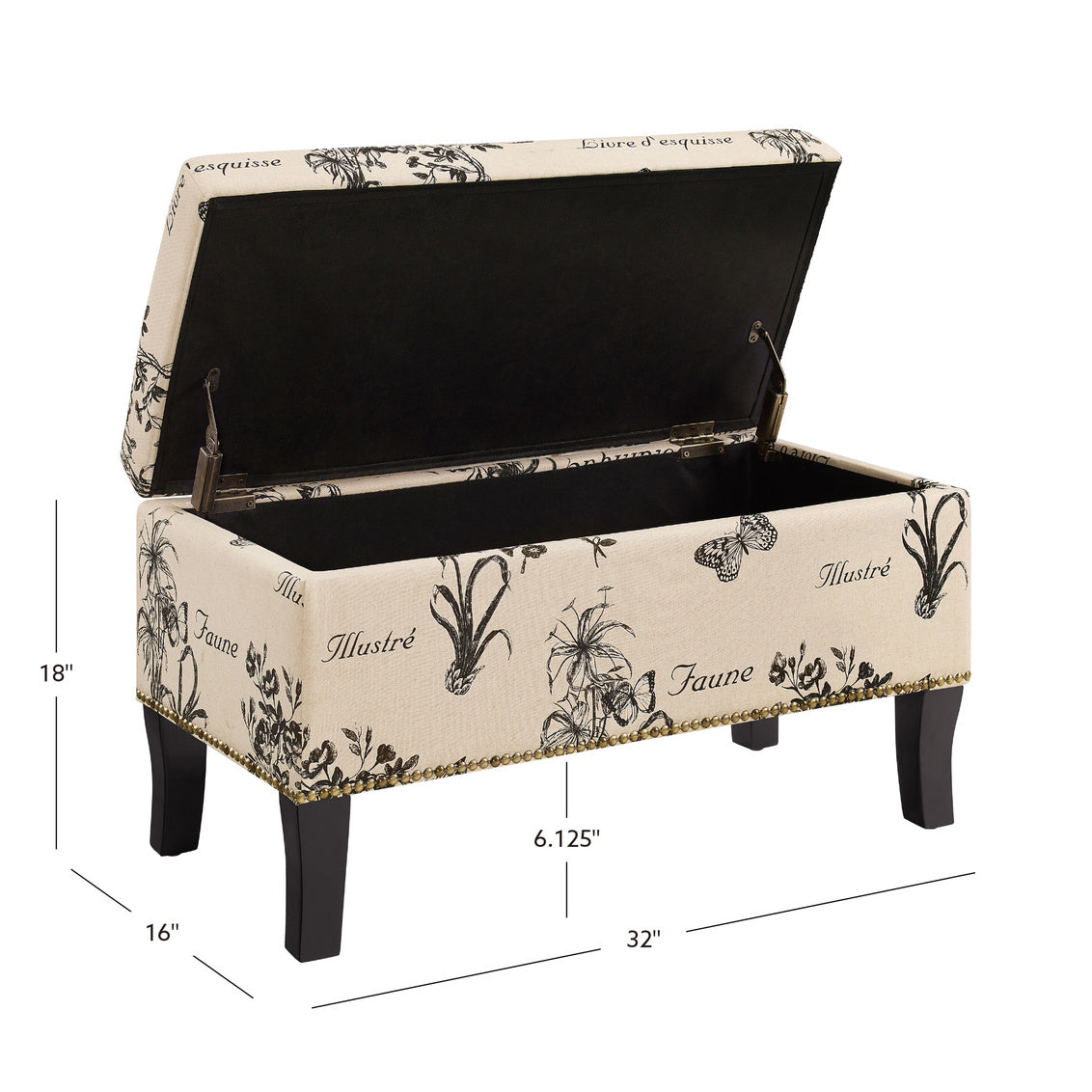 Banc de rangement Stéphanie