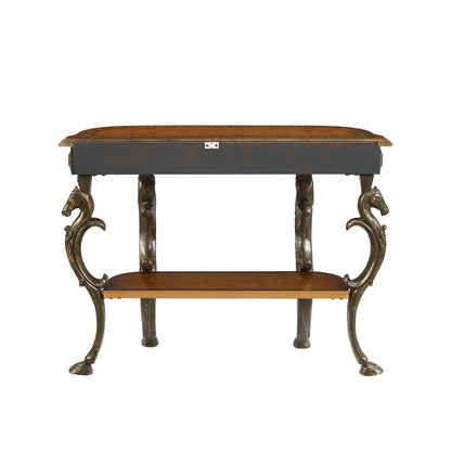 Console Flicka avec pieds en plâtre