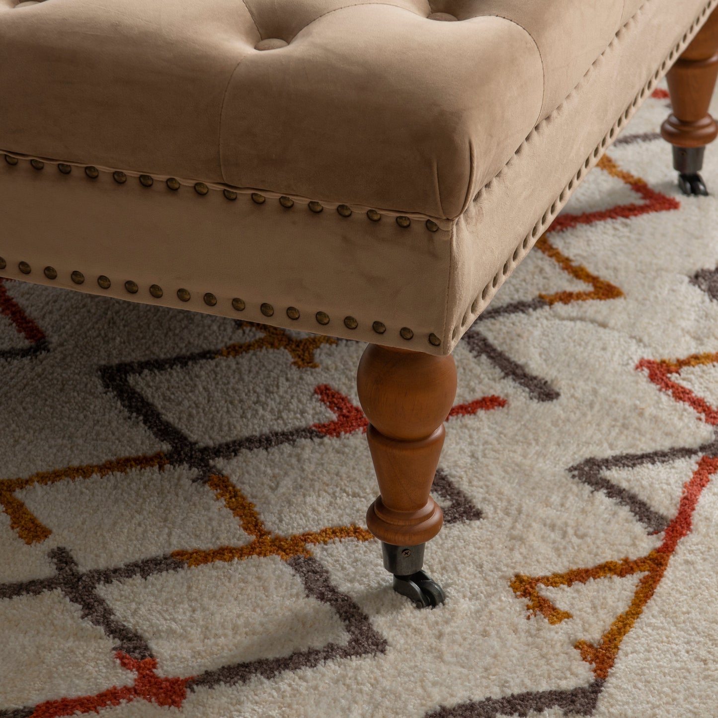 Pouf capitonné Isabelle Square