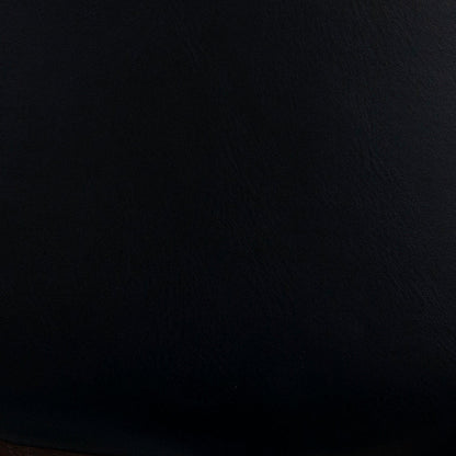 Pouf de rangement Sunny Black en similicuir noir