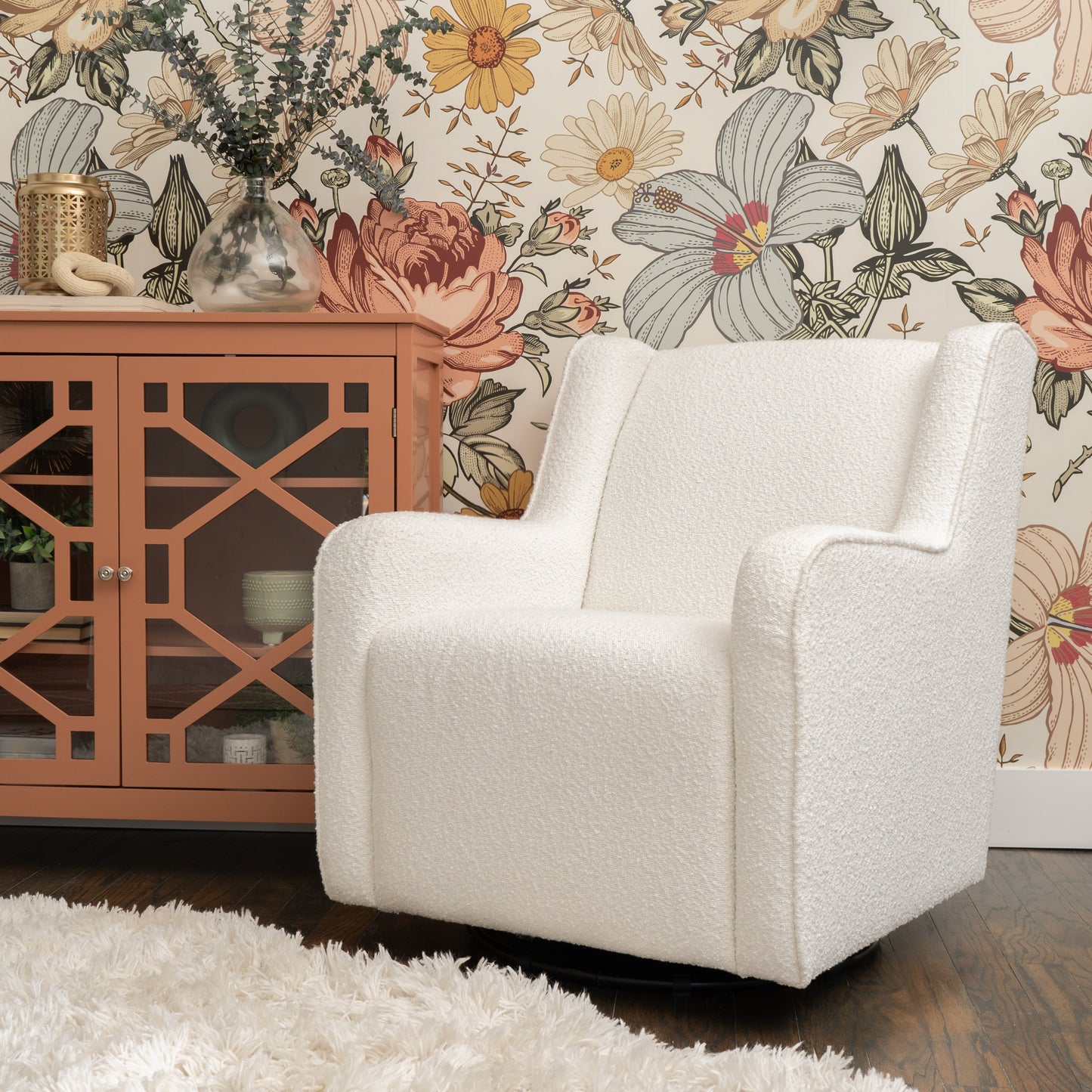 Fauteuil à bascule pivotant Bernice