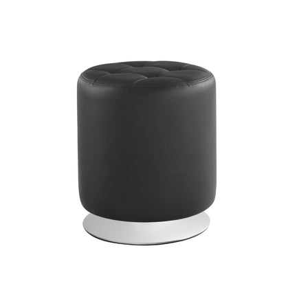 Pouf pivotant Saylor noir