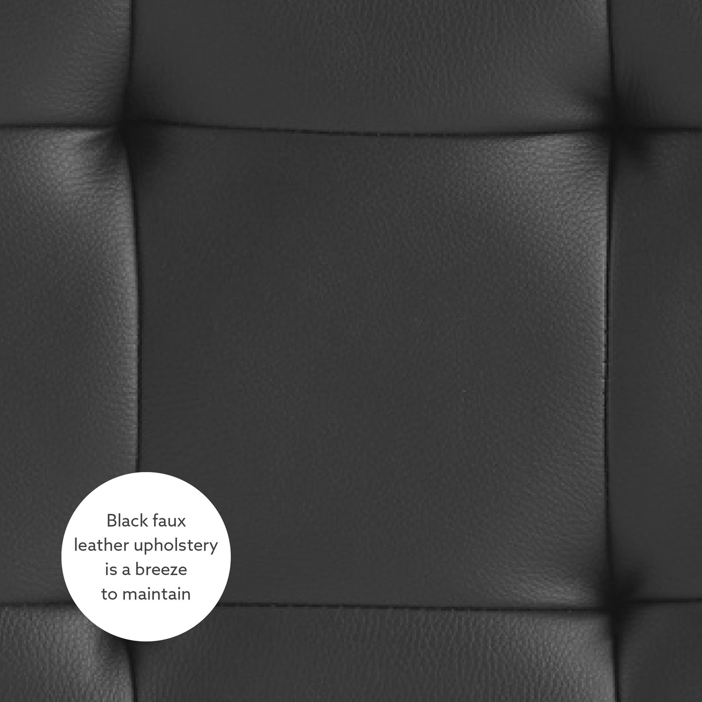 Pouf pivotant Saylor noir