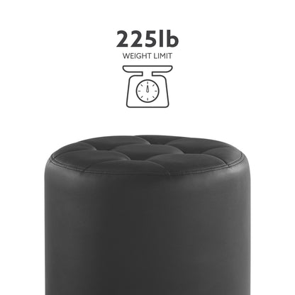 Pouf pivotant Saylor noir
