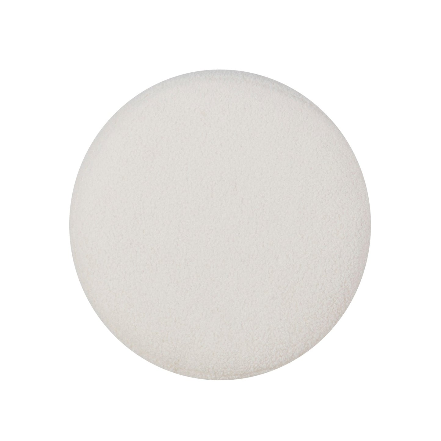 Pouf rond Kathy White Sherpa
