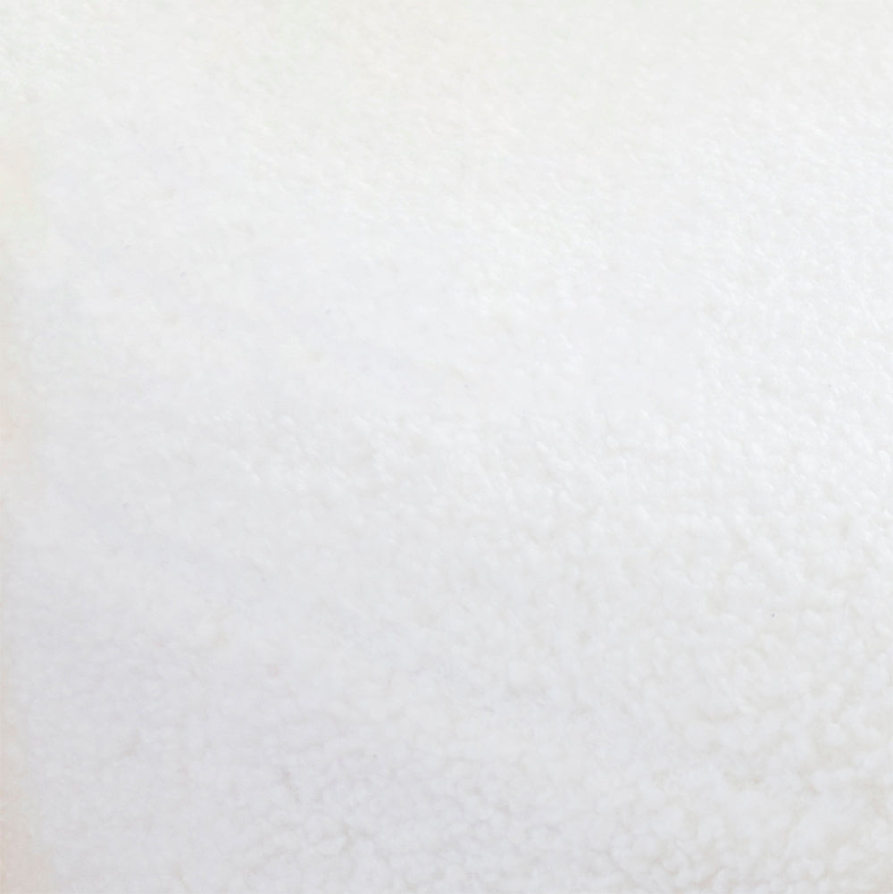 Pouf oblong Lisa White Sherpa