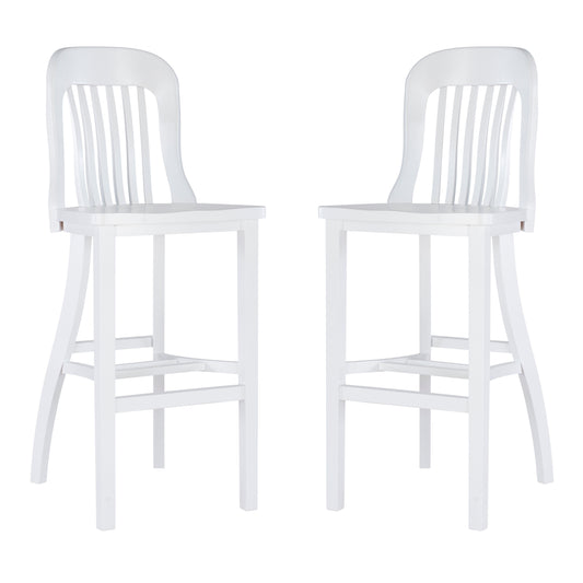 Tabourets de bar Norman blancs (lot de 2)