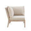 Fauteuil d'angle Svana beige ou marine