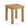 Table basse, table d'appoint ou îlot de cuisine en teck Cannon