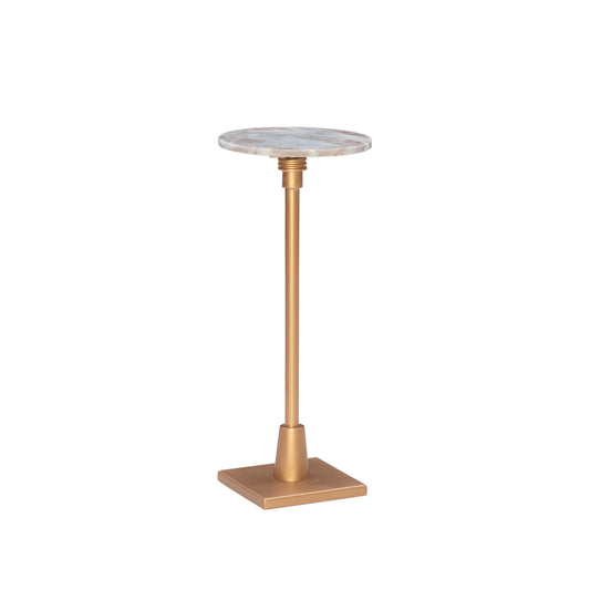 Table à boissons réglable Averi Sandy Marble Gold