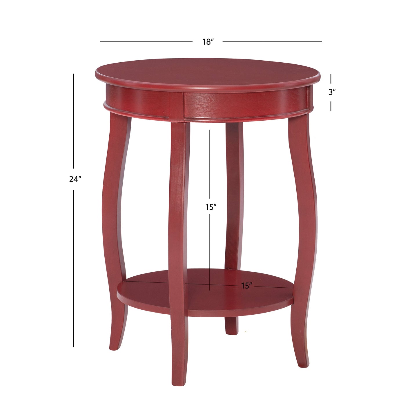 Table d'appoint ronde arc-en-ciel