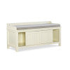 Banc de rangement Shirley blanc antique