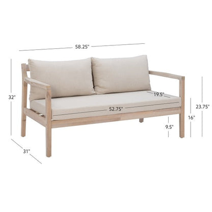 Canapé d'extérieur 2 places Svana