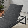 Chaise longue Alora en aluminium