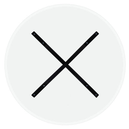 Table de salle à manger Auden noire avec plateau en verre