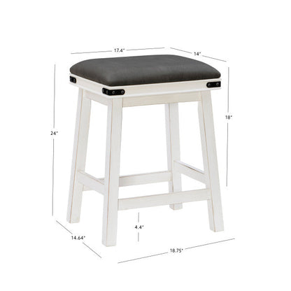 Tabouret blanc Milligan