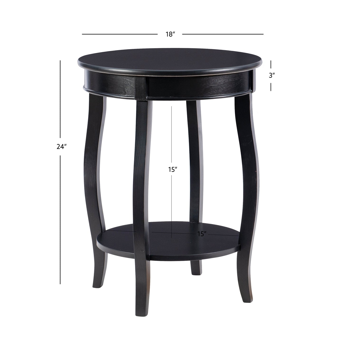 Table d'appoint ronde arc-en-ciel