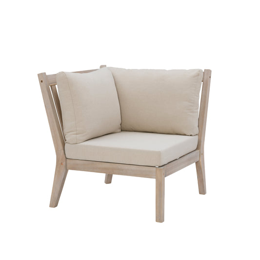 Fauteuil d'angle Svana beige ou marine