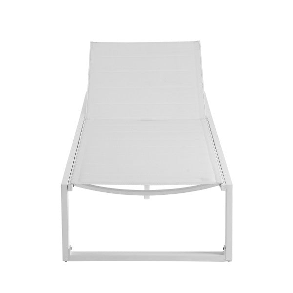 Chaise longue Alora en aluminium
