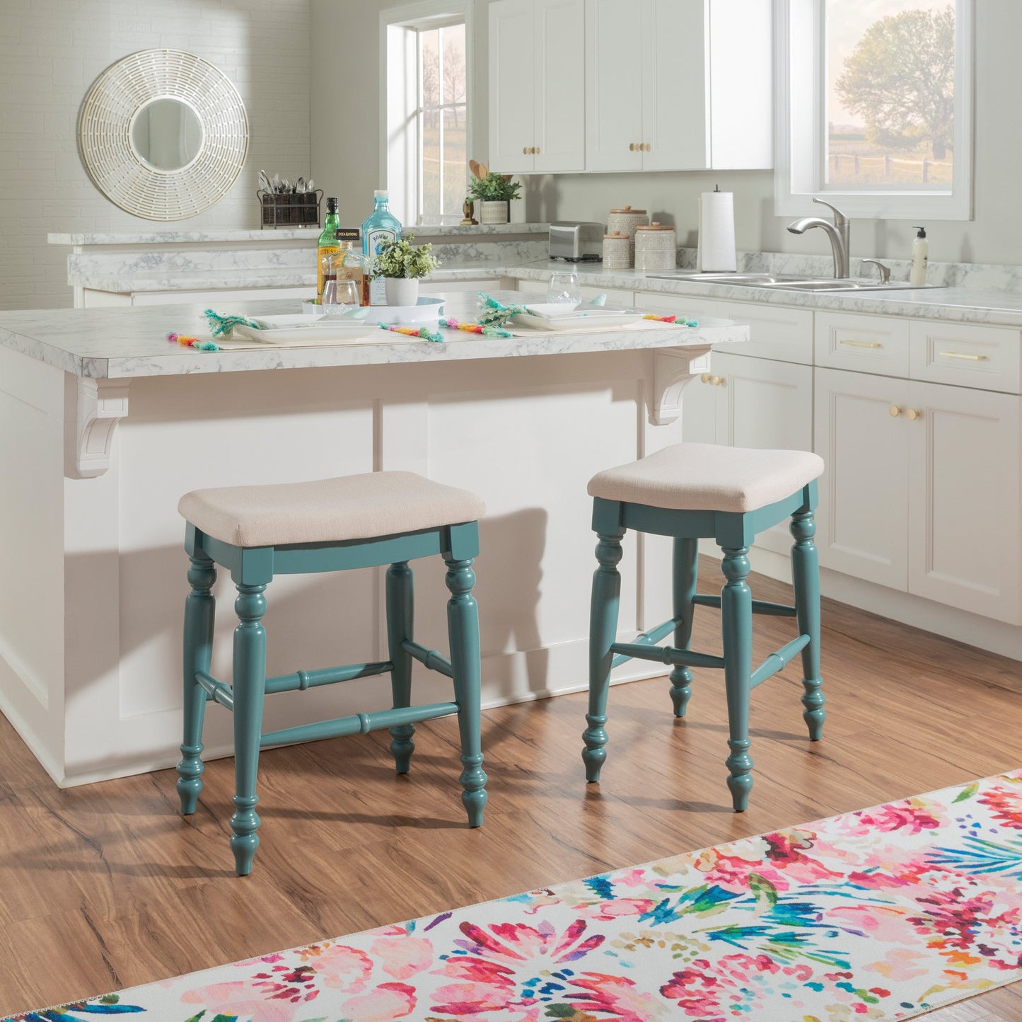 Tabouret de bar ou de comptoir sans dossier Marino Antique