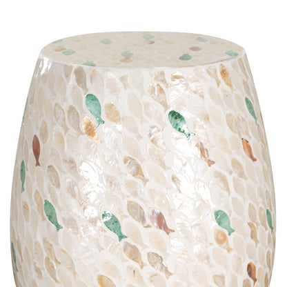 Table tambour de Capiz