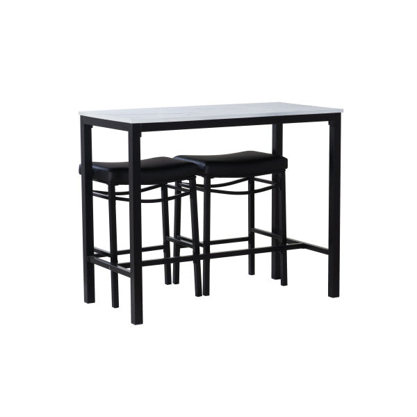 Ensemble Betty 3 pièces en similicuir effet marbre