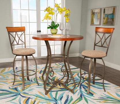 Ensemble de bar Hamilton 3 pièces avec tabourets pivotants