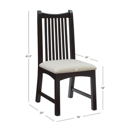 Fauteuil rembourré Andy noir (lot de 2)