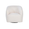 Fauteuil pivotant Skyler White Sherpa