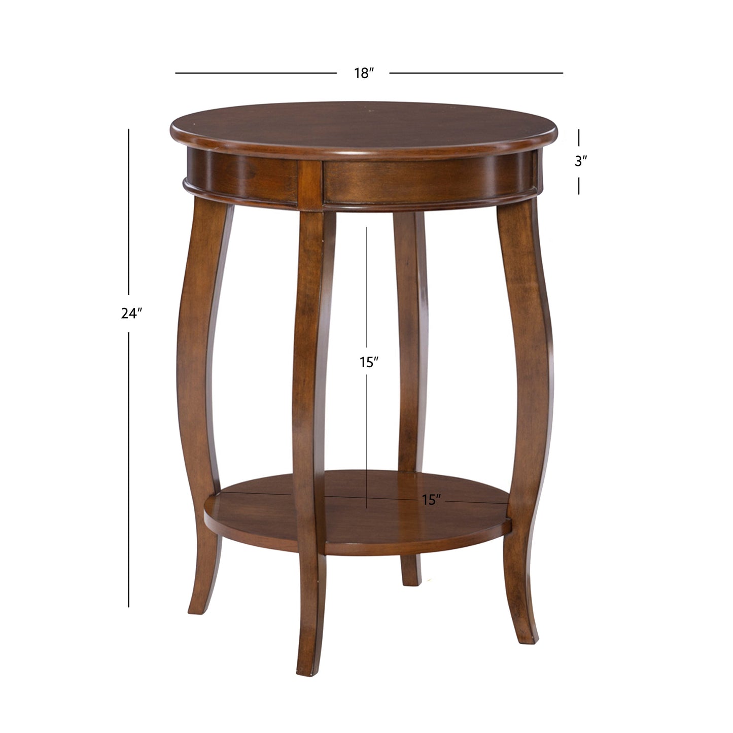 Table d'appoint ronde arc-en-ciel