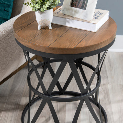 Table en forme de tonneau