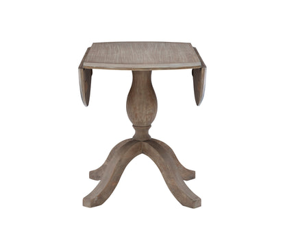 Table ronde à abattants Torino gris délavé