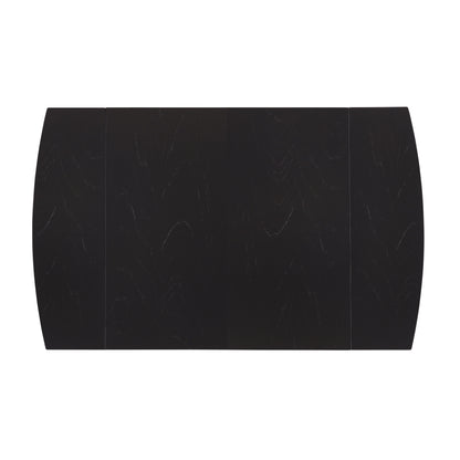 Table à abattants carrée noire Torino