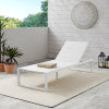 Chaise longue Alora en aluminium