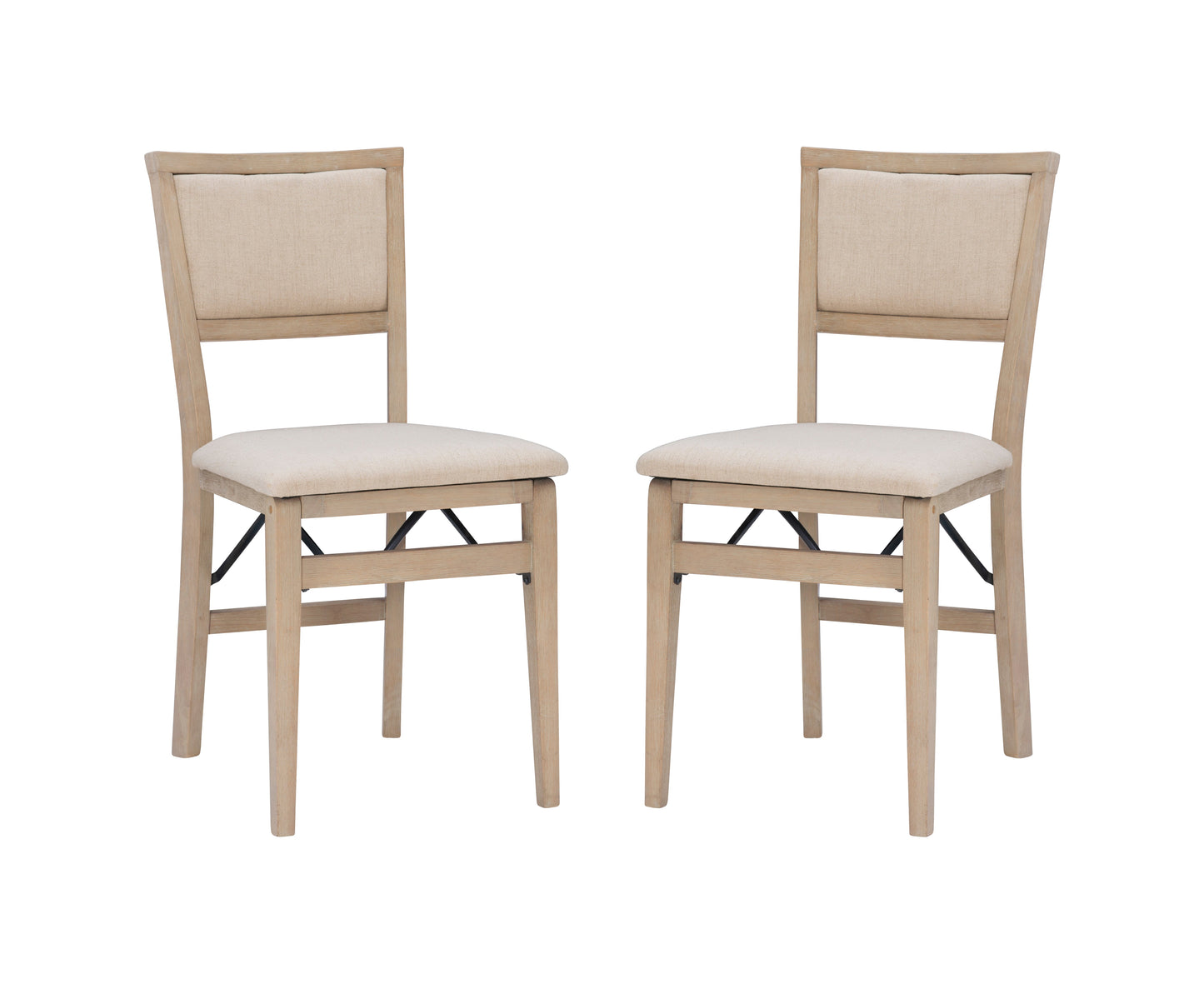 Chaise pliante rembourrée Keira Gray délavée