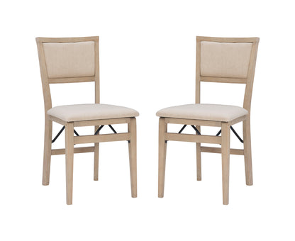 Chaise pliante rembourrée Keira Gray délavée